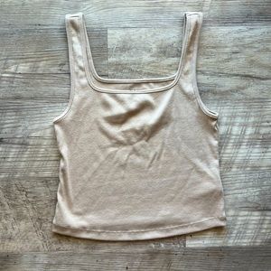 Old Navy Square Neck Cropped Tank Top
